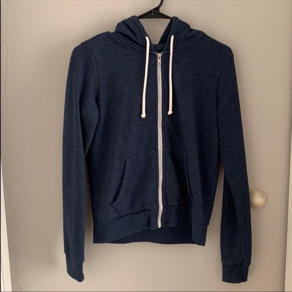 Dark blue zip up jacket. - Picture 1 of 3